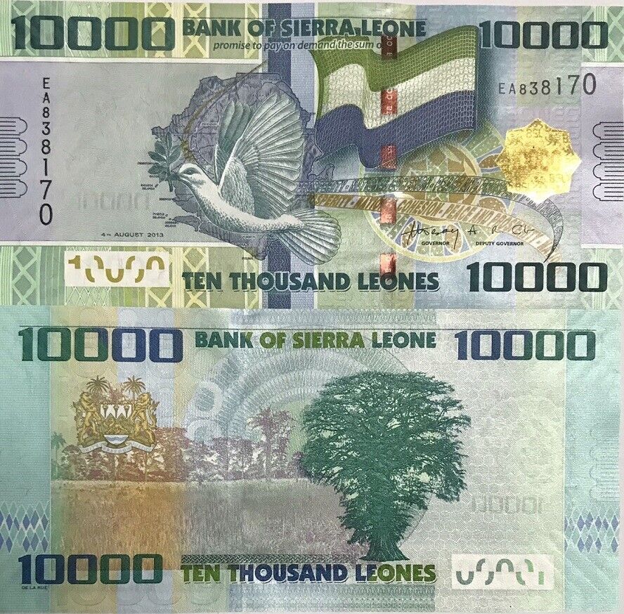 Sierra Leone 10000 Leones 2013 P 33 UNC