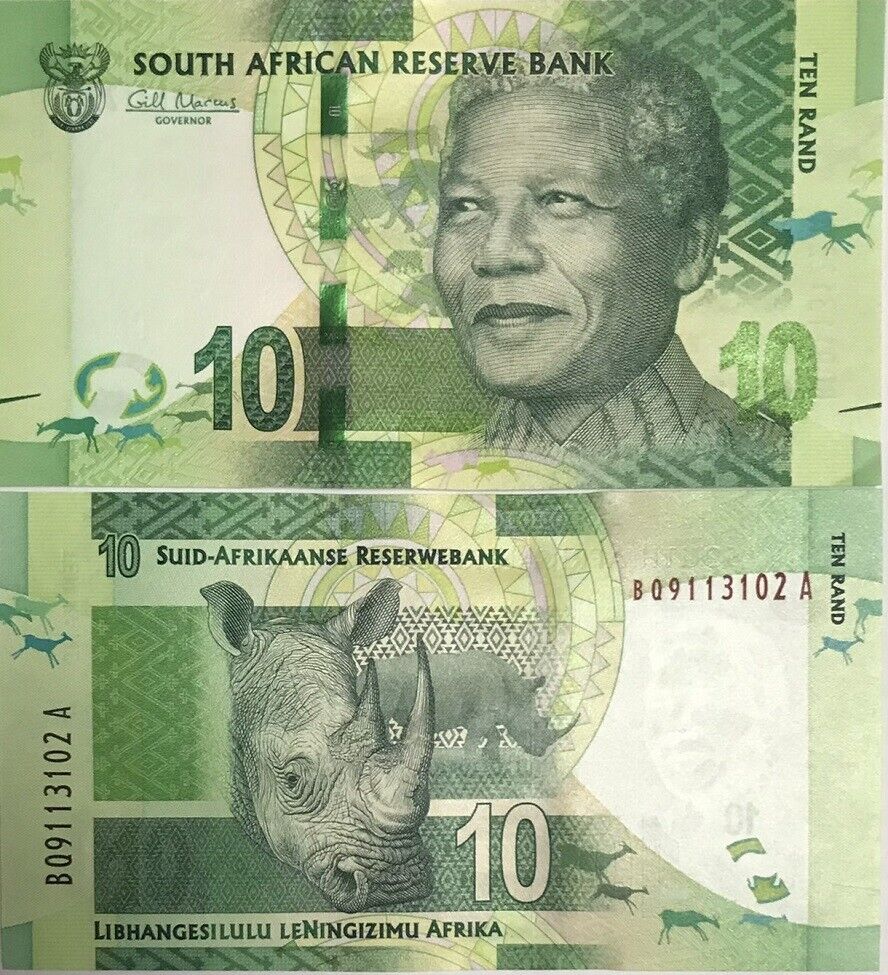 South Africa 10 Rands ND 2012 P 133 a UNC
