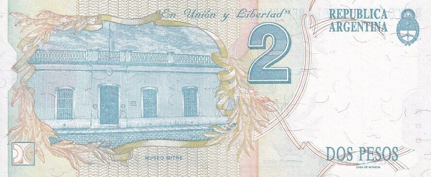 Argentina 2 Pesos ND 1992-1997 P 340 a UNC