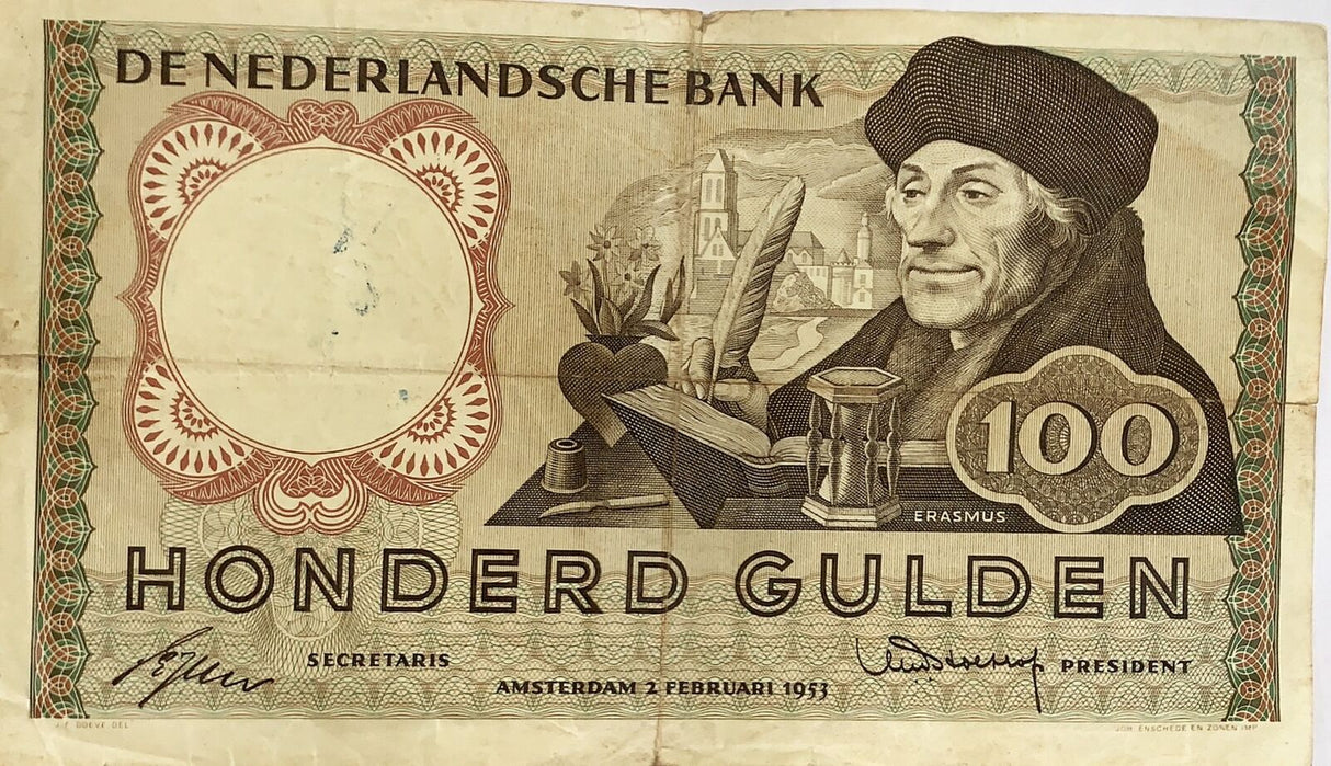 Netherlands 25 Gulden 1955 P 87 AUnc
