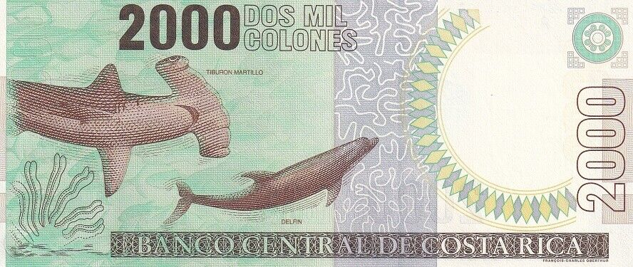 Costa Rica 2000 Colones 2005 P 265 UNC
