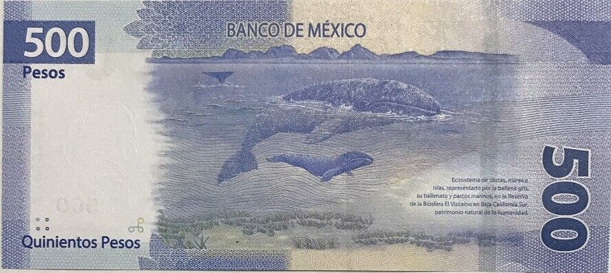 Mexico 500 Pesos 2022 Sign Galia Borja Random Series P 136 UNC
