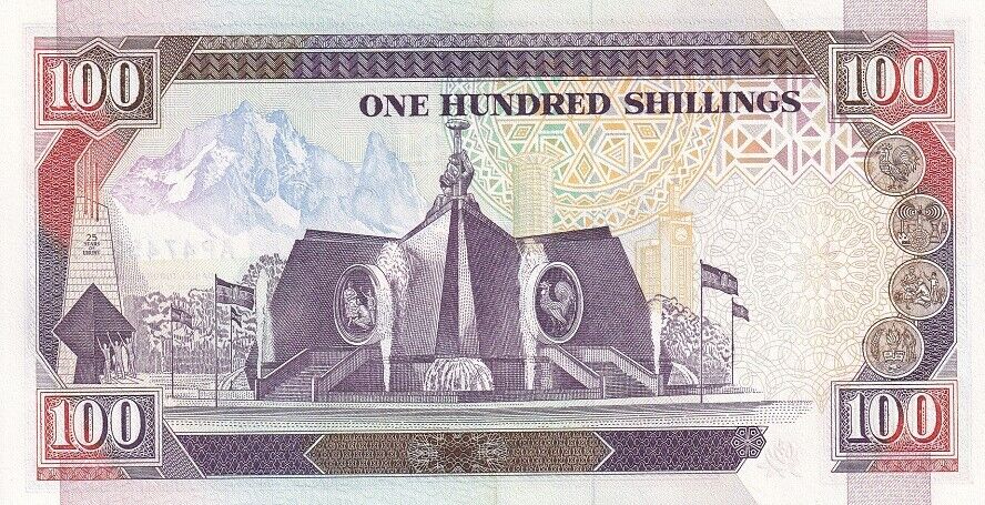 Kenya 100 Shillings 1992 P 27 d UNC