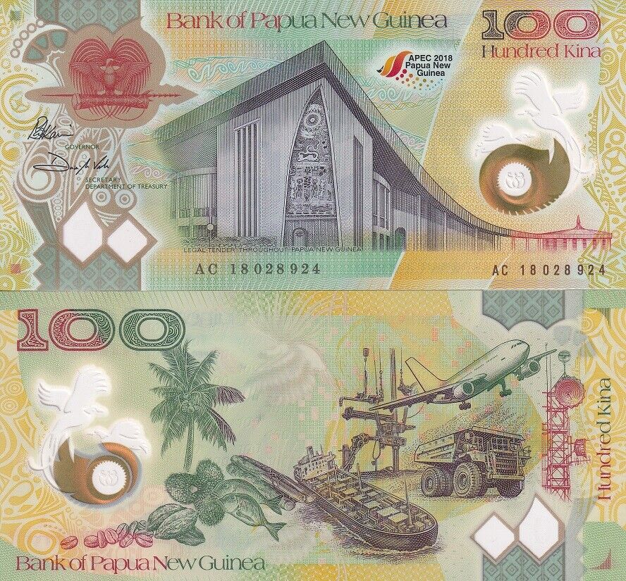Papua New Guinea 100 Kina 2018 Comm. APEC Polymer P 56 UNC