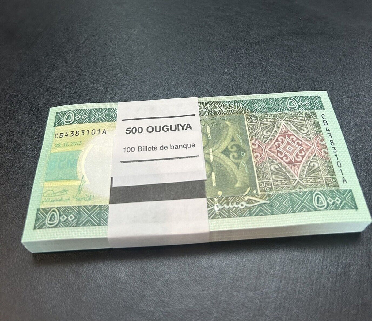 Mauritania 500 Ouguiya 2013 P 18 Hybrid UNC LOT 100 Pcs 1 BUNDLE