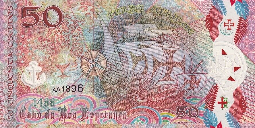 Portuguese Africa 50 Escudos 2017 Fantasy polymer