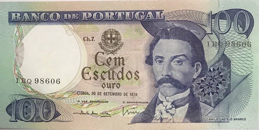 Portugal 100 Escudos 1978 P 169 b UNC