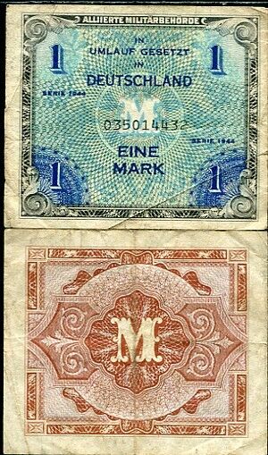 GERMANY 1 MARK 1944 P 192 CIRCULATED SEE SCAN
