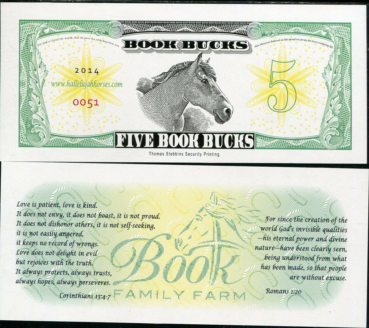 ROMAN LOCAL 5 BOCK BUCKS "HORSE" 2014 UNC