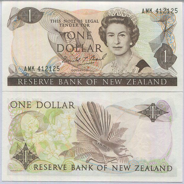 New Zealand 1 Dollar 1981/1992 P 169 c UNC