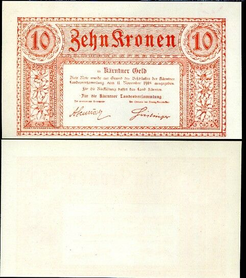 AUSTRIA 10 KRONER 1918 P S102 UNC