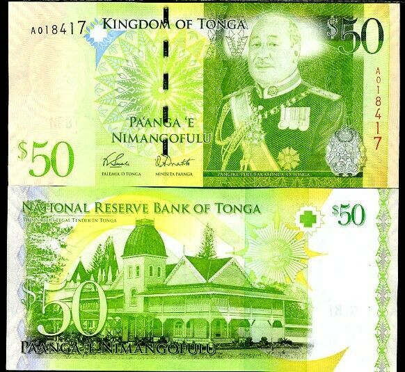 Tonga 50 Pa'anga ND 2008 P 42 UNC