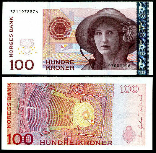 NORWAY 100 KRONER 2006 P 49 UNC