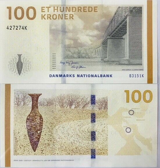Denmark 100 KRONER 2015 Jensen & S P 66 d UNC