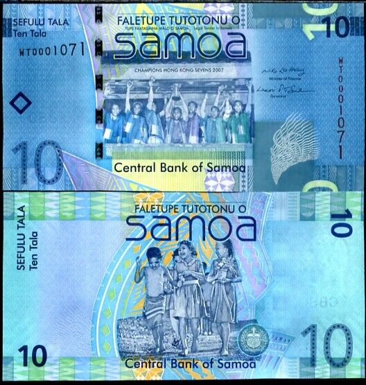 Western Samoa 10 Tala ND 2008 WT Prefex P 39 UNC