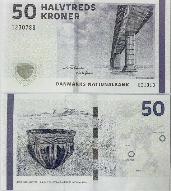 Denmark 50 Kroner 2013 Sign Rohde & S P 65 f UNC