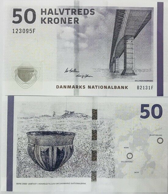 Denmark 50 Kroner 2013 Sign Callesen & S P 65 f UNC