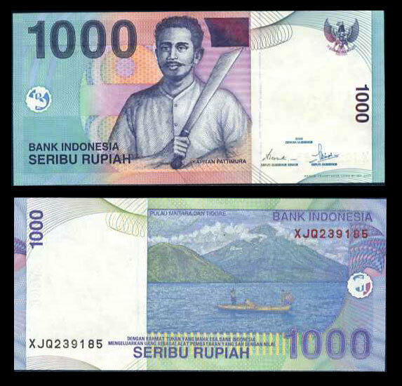 INDONESIA 1000 1,000 RUPIAH 2000/2005 P 141 UNC