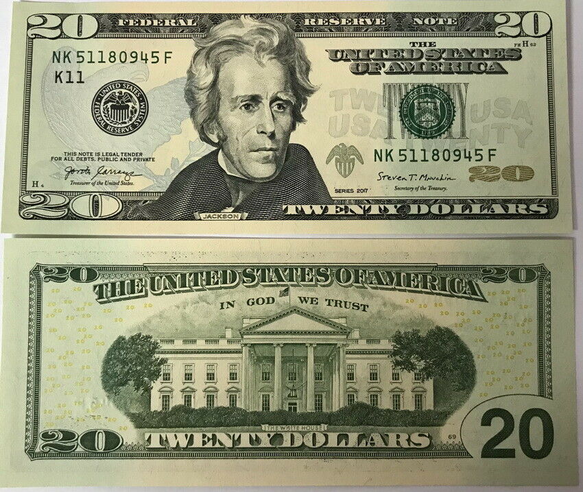 United States 20 Dollars USA 2017 ATLANTA K11 SUFFIX F NK P 546 UNC