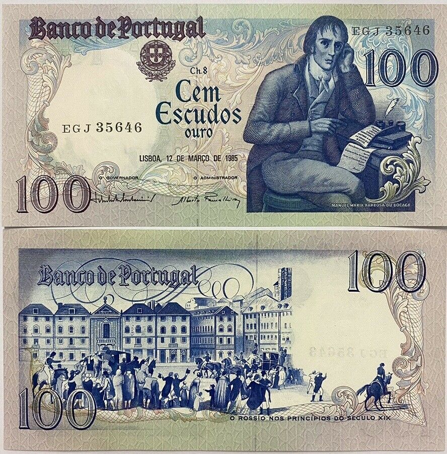 Portugal 100 Escudos 1985 P 178 d UNC