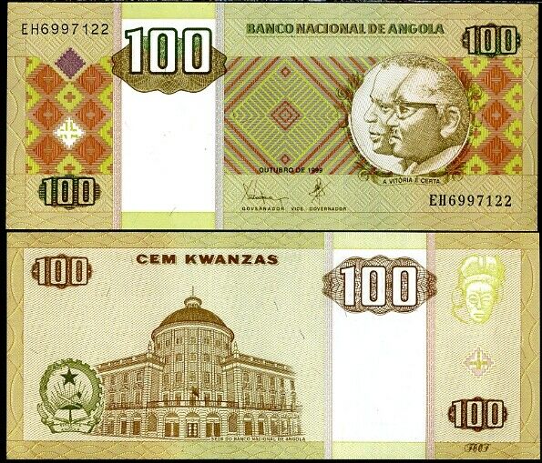 Angola 100 Kwanzas 10.1999 P 147 UNC