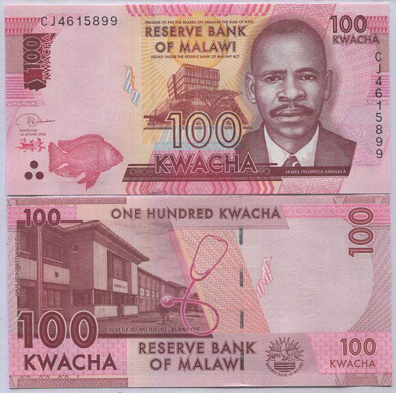 Malawi 100 Kwacha 2020 P 65 UNC