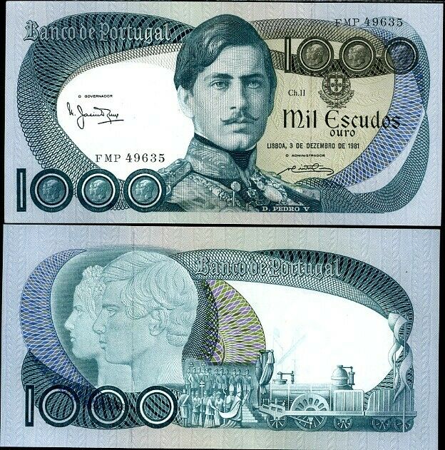 Portugal 1000 Escudos 1981 P 175 UNC
