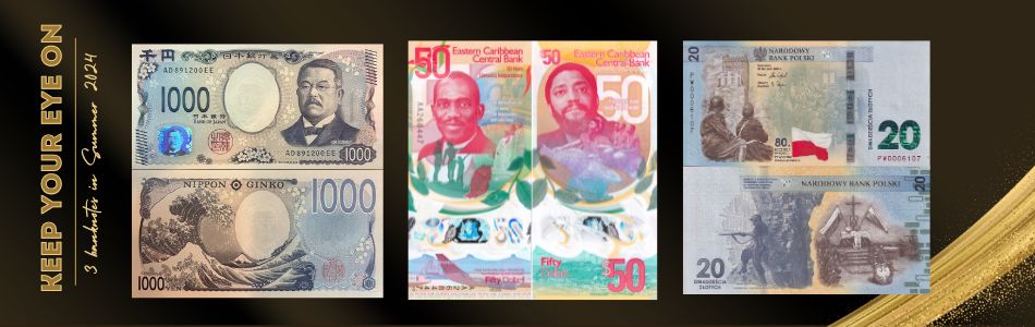 top three banknotes