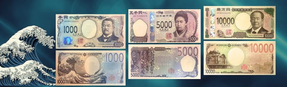 Exploring the New Designs of Japanese Yen Banknotes: 500, 1000, 5000, and 10,000 Yen