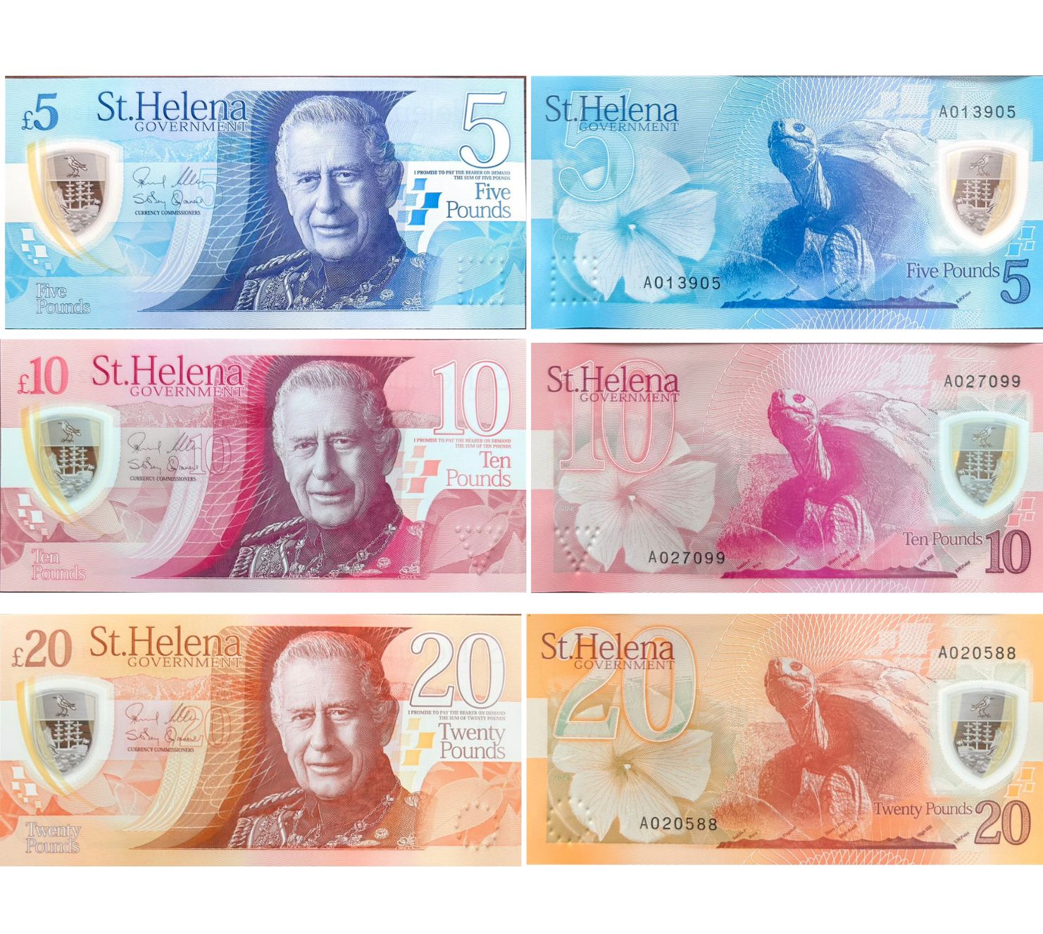 St Helena New Polymer Banknotes 2026: King Charles III Series