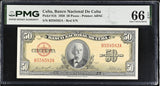 Central America 50 pesos 1958 p 81 b GEM UNC PMG 66 EPQ