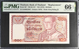 Thailand 100 Baht ND 1978 P 89* Replacement Sign 63 Gem UNC PMG 66 EPQ