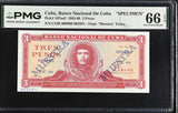 Central America 3 Pesos 1984 P 107s2 Specimen CHE Guevara GEM UNC PMG 66 EPQ