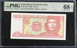 Central America 3 Pesos 2006 P 127 c CHE Guevara Superb GEM PMG 68 EPQ