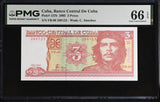 Central America 3 Pesos 2005 P 127 b CHE Guevara Gem PMG 66 EPQ