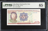 Central America 3 Pesos 1995 P 113 CHE Guevara Gem UNC PMG 65 EPQ