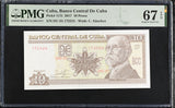 Central America 10 Pesos 2017 P 117 t Superb Gem UNC PMG 67 EPQ