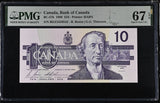 Canada 10 Dollars 1989 Sign Bonin & Thiessen P 96 b Superb Gem UNC PMG 67 EPQ