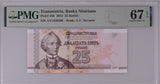 Transnistria 25 Rublei 2007 / 2012 P 45 b Superb Gem UNC PMG 67 EPQ