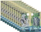 Samoa 100 tala 2026 Commemorative polymer 100th Birthday QEII P new LOT 10 UNC