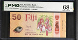 Fiji 50 Dollars ND 2026 P 128 a Superb Gem UNC PMG 68 EPQ TOP POP