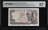 Spain 100 Pesetas 1970 ND 1974 P 152 a Superb Gem UNC PMG 67 EPQ