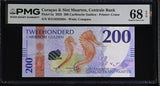 CURACAO & SINT MAARTEN 200 Gulden 2025 P 5 a Superb Gem UNC PMG 68 EPQ