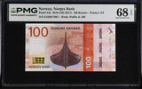 Norway 100 Kroner 2016 ND 2017 P 54 a Superb Gem UNC PMG 68 EPQ
