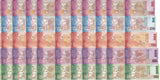 Sri Lanka Set 5 x 10 Sets = 50 UNC 20 50 100 500 1000 Rupees 2022-2024 issued 2026