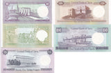 Middle East SET 5 UNC 5 10 25 50 100 Pounds Mediterranean 1990-1991 P 100 101 102 103 104