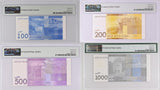 Kyrgyzstan Set 4; 100-500 1000 Som 2010-2016 P 26-P29 Superb Gem UNC PMG 67 EPQ