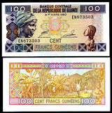Guinea 100 Francs 1998 P 35 a UNC
