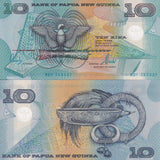Papua New Guinea 10 Kina 2000 Polymer P 26 UNC , WTM Bird of Paradise