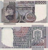 Italy 10000 Lire 1982 P 106 b AUnc